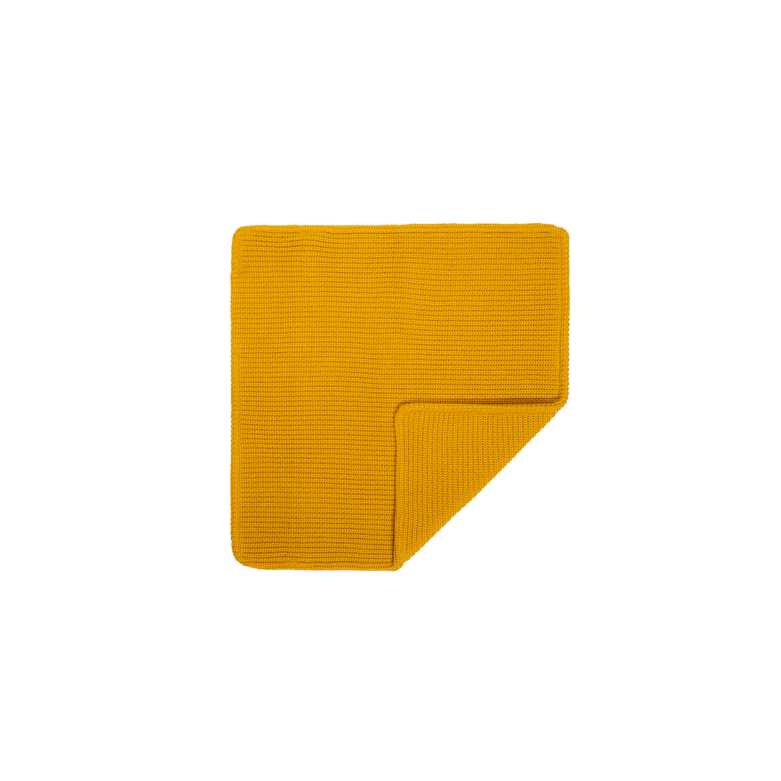 Cover | 45x45 Knitted Ocher Yellow
