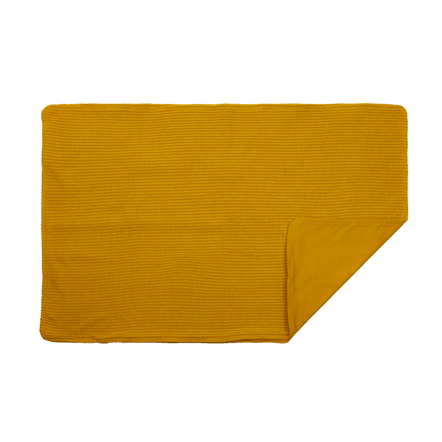Cover | 60x90 Knitted Ocher Yellow